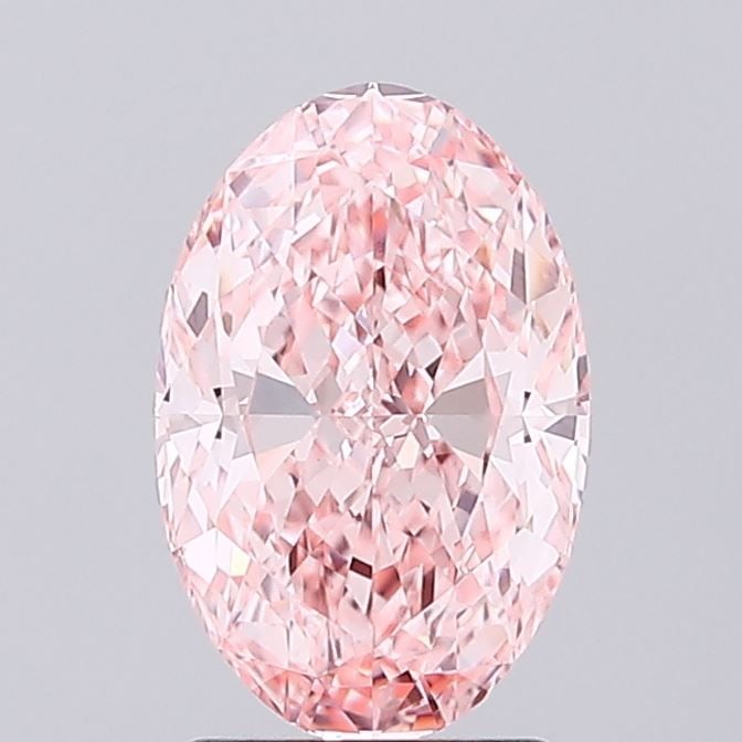 Loose Diamond - OVAL 2.06ct Fancy Vivid Pink VVS2: Loose Diamond - OVAL 2.06ct Fancy Vivid Pink VVS2 Source: This is a real non-mined Diamond that has been grown in a lab Shape: OVAL Carats: 2.06 Color: Fancy Vivid Pink Certification: IGI Video: