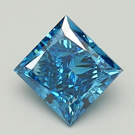 Loose Diamond - PRINCESS 1.99ct Fancy Vivid Blue SI1: Loose Diamond - PRINCESS 1.99ct Fancy Vivid Blue SI1 Source: This is a real non-mined Diamond that has been grown in a lab Shape: PRINCESS Carats: 1.99 Color: Fancy Vivid Blue Certification: IGI