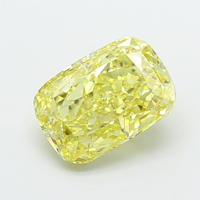 Loose Diamond - CUSHION MODIFIED 3.02ct Fancy Intense Yellow VS2: Loose Diamond - CUSHION MODIFIED 3.02ct Fancy Intense Yellow VS2 Source: This is a real non-mined Diamond that has been grown in a lab Shape: CUSHION MODIFIED Carats: 3.02 Color: Fancy Intense Yellow 