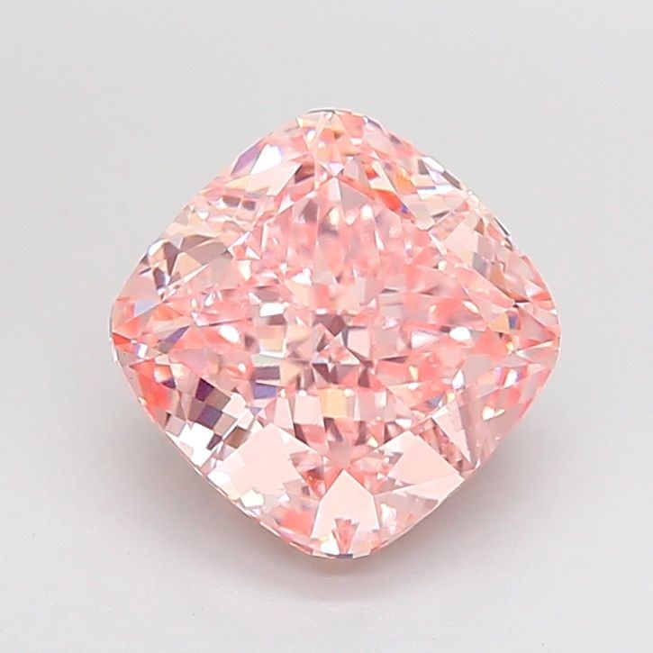 Loose Diamond - CUSHION MODIFIED 4.09ct Fancy Vivid Pink VVS2: Loose Diamond - CUSHION MODIFIED 4.09ct Fancy Vivid Pink VVS2 Source: This is a real non-mined Diamond that has been grown in a lab Shape: CUSHION MODIFIED Carats: 4.09 Color: Fancy Vivid Pink Certifi