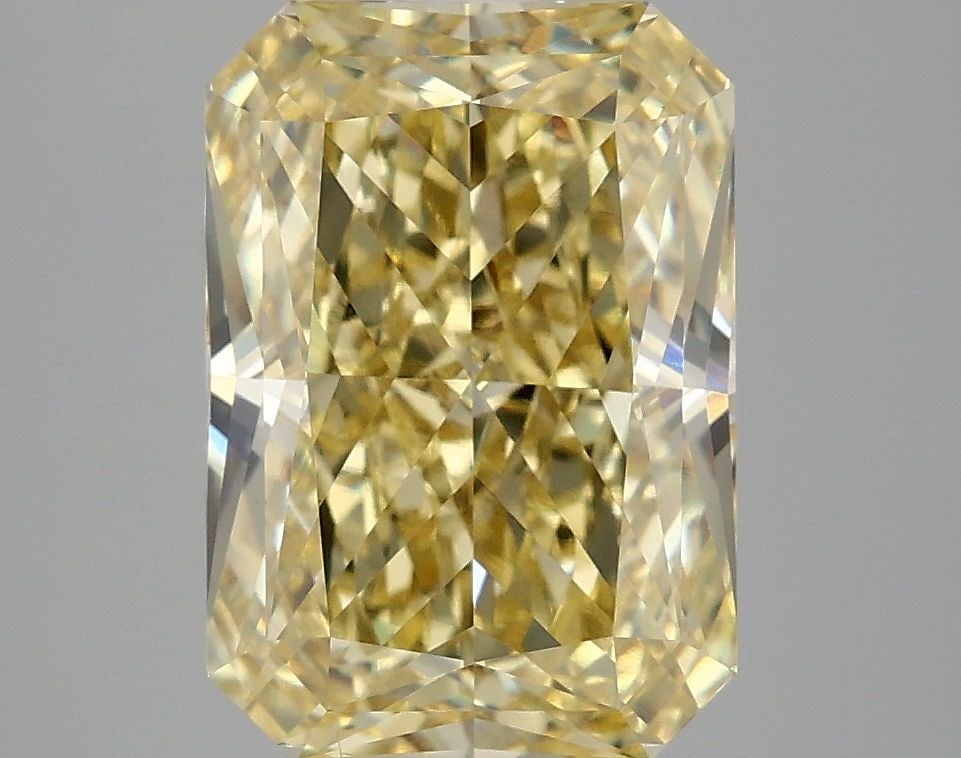 Loose Diamond - RADIANT 4.08ct Fancy Intense Yellow VS1: Loose Diamond - RADIANT 4.08ct Fancy Intense Yellow VS1 Source: This is a real non-mined Diamond that has been grown in a lab Shape: RADIANT Carats: 4.08 Color: Fancy Intense Yellow Certification: IGI