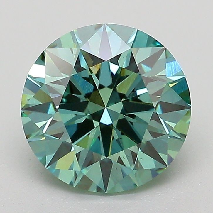 Ideal Loose Diamond - ROUND 2.01ct Fancy Vivid Green VS2: Ideal Loose Diamond - ROUND 2.01ct Fancy Vivid Green VS2 Source: This is a real non-mined Diamond that has been grown in a lab Shape: ROUND Carats: 2.01 Color: Fancy Vivid Green Certification: IGI Vid