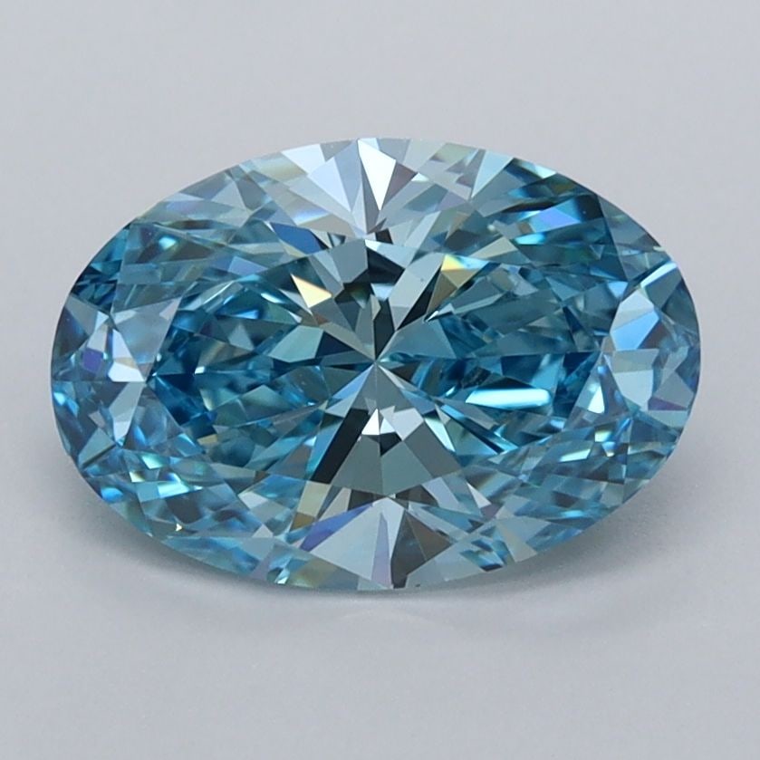 Loose Diamond - OVAL 1.74ct Fancy Vivid Blue VVS2: Loose Diamond - OVAL 1.74ct Fancy Vivid Blue VVS2 Source: This is a real non-mined Diamond that has been grown in a lab Shape: OVAL Carats: 1.74 Color: Fancy Vivid Blue Certification: IGI Video: