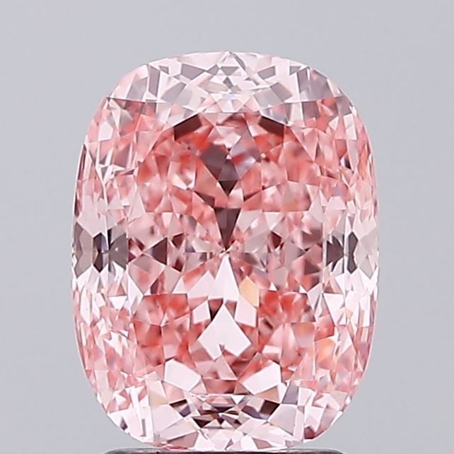 Loose Diamond - CUSHION MODIFIED 2.51ct Fancy Vivid Pink VS1: Loose Diamond - CUSHION MODIFIED 2.51ct Fancy Vivid Pink VS1 Source: This is a real non-mined Diamond that has been grown in a lab Shape: CUSHION MODIFIED Carats: 2.51 Color: Fancy Vivid Pink Certific