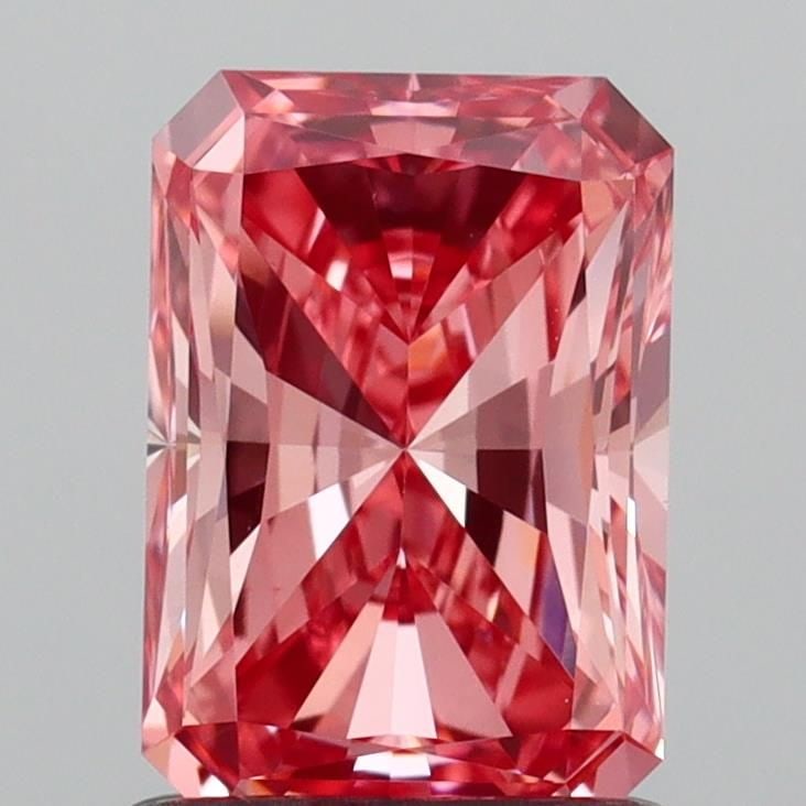Loose Diamond - RADIANT 1.1ct Fancy Vivid Pink VS1: Loose Diamond - RADIANT 1.1ct Fancy Vivid Pink VS1 Source: This is a real non-mined Diamond that has been grown in a lab Shape: RADIANT Carats: 1.1 Color: Fancy Vivid Pink Certification: IGI Video: