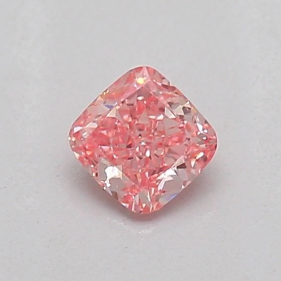 Loose Diamond - CUSHION MODIFIED 0.18ct Fancy Vivid Pink VS2: Loose Diamond - CUSHION MODIFIED 0.18ct Fancy Vivid Pink VS2 Source: This is a real non-mined Diamond that has been grown in a lab Shape: CUSHION MODIFIED Carats: 0.18 Color: Fancy Vivid Pink Certific