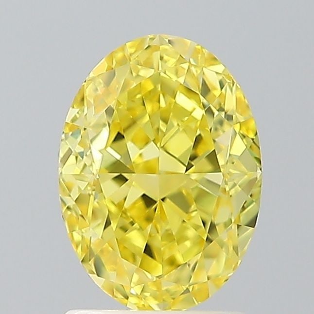 Loose Diamond - OVAL 2.0ct Fancy Vivid Yellow VVS2: Loose Diamond - OVAL 2.0ct Fancy Vivid Yellow VVS2 Source: This is a real non-mined Diamond that has been grown in a lab Shape: OVAL Carats: 2.0 Color: Fancy Vivid Yellow Certification: IGI Video: