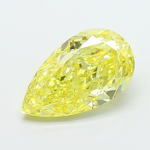 Loose Diamond - PEAR 1.55ct Fancy Vivid Yellow VS1: Loose Diamond - PEAR 1.55ct Fancy Vivid Yellow VS1 Source: This is a real non-mined Diamond that has been grown in a lab Shape: PEAR Carats: 1.55 Color: Fancy Vivid Yellow Certification: IGI Video: