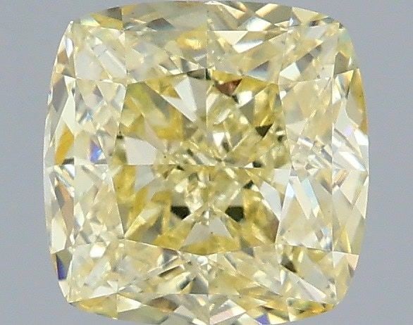 Loose Diamond - CUSHION MODIFIED 2.03ct Fancy Yellow VS1: Loose Diamond - CUSHION MODIFIED 2.03ct Fancy Yellow VS1 Source: This is a real non-mined Diamond that has been grown in a lab Shape: CUSHION MODIFIED Carats: 2.03 Color: Fancy Yellow Certification: I