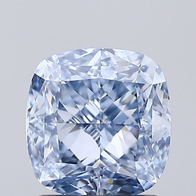 Loose Diamond - CUSHION MODIFIED 1.5ct Fancy Blue SI1: Loose Diamond - CUSHION MODIFIED 1.5ct Fancy Blue SI1 Source: This is a real non-mined Diamond that has been grown in a lab Shape: CUSHION MODIFIED Carats: 1.5 Color: Fancy Blue Certification: IGI Vid