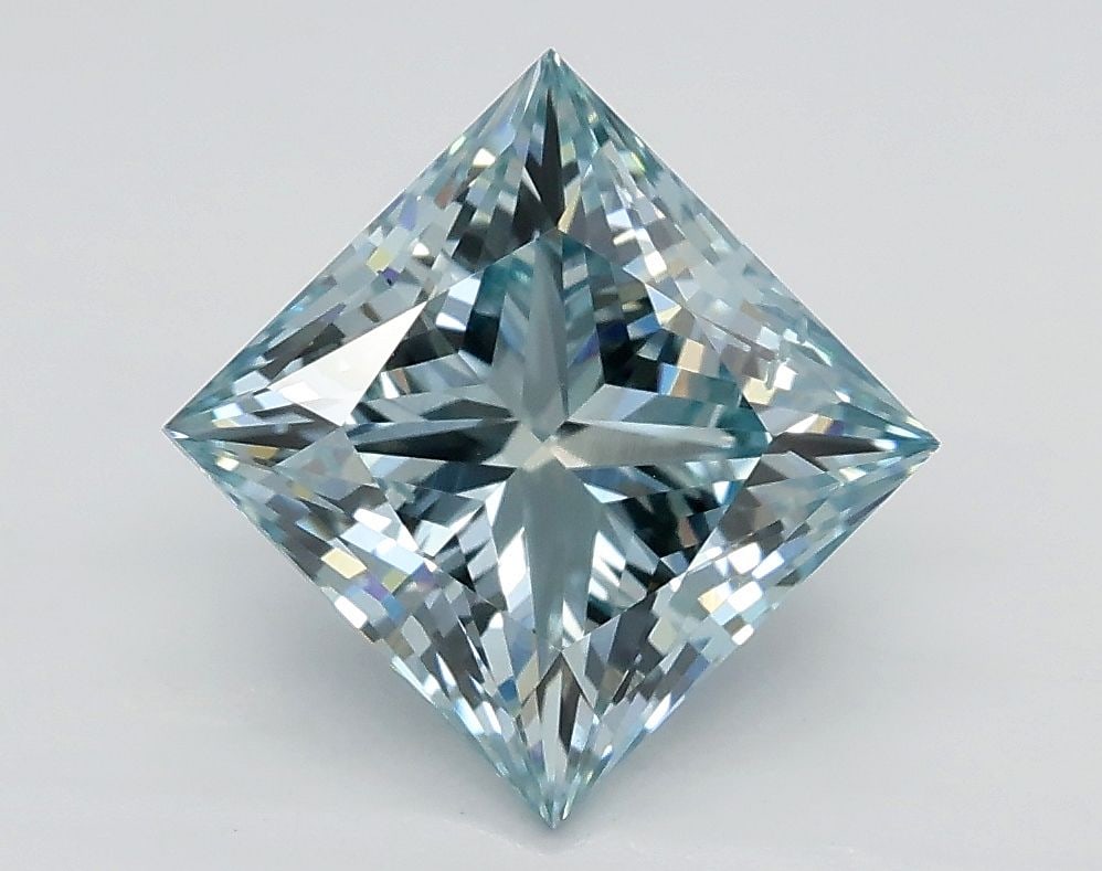 Loose Diamond - PRINCESS 2.01ct Fancy Blue SI1: Loose Diamond - PRINCESS 2.01ct Fancy Blue SI1 Source: This is a real non-mined Diamond that has been grown in a lab Shape: PRINCESS Carats: 2.01 Color: Fancy Blue Certification: IGI Video: