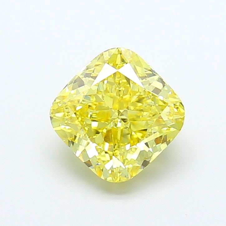 Loose Diamond - CUSHION MODIFIED 3.53ct Fancy Vivid Yellow VS2: Loose Diamond - CUSHION MODIFIED 3.53ct Fancy Vivid Yellow VS2 Source: This is a real non-mined Diamond that has been grown in a lab Shape: CUSHION MODIFIED Carats: 3.53 Color: Fancy Vivid Yellow