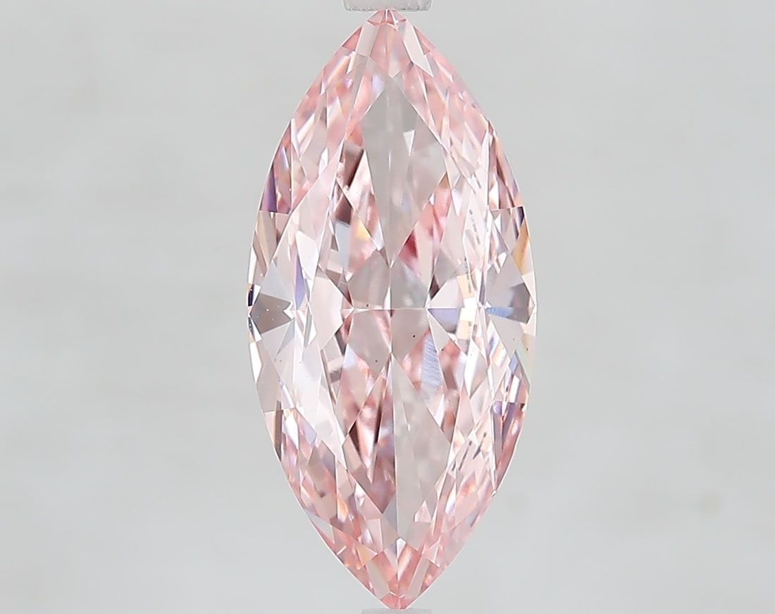 Loose Diamond - MARQUISE 4.11ct Fancy Vivid Pink VS1: Loose Diamond - MARQUISE 4.11ct Fancy Vivid Pink VS1 Source: This is a real non-mined Diamond that has been grown in a lab Shape: MARQUISE Carats: 4.11 Color: Fancy Vivid Pink Certification: IGI Video