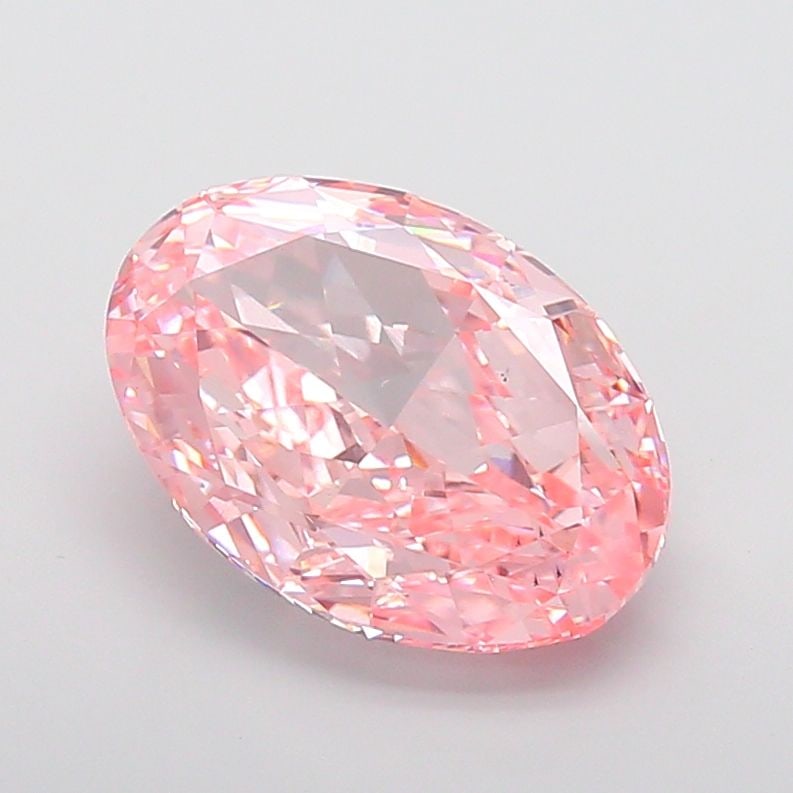 Loose Diamond - OVAL 9.03ct Fancy Vivid Pink VS2: Loose Diamond - OVAL 9.03ct Fancy Vivid Pink VS2 Source: This is a real non-mined Diamond that has been grown in a lab Shape: OVAL Carats: 9.03 Color: Fancy Vivid Pink Certification: IGI Video: