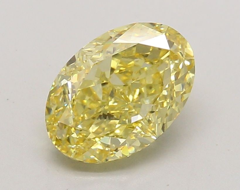 Loose Diamond - OVAL 1.81ct Fancy Intense Yellow VS1: Loose Diamond - OVAL 1.81ct Fancy Intense Yellow VS1 Source: This is a real non-mined Diamond that has been grown in a lab Shape: OVAL Carats: 1.81 Color: Fancy Intense Yellow Certification: IGI Video