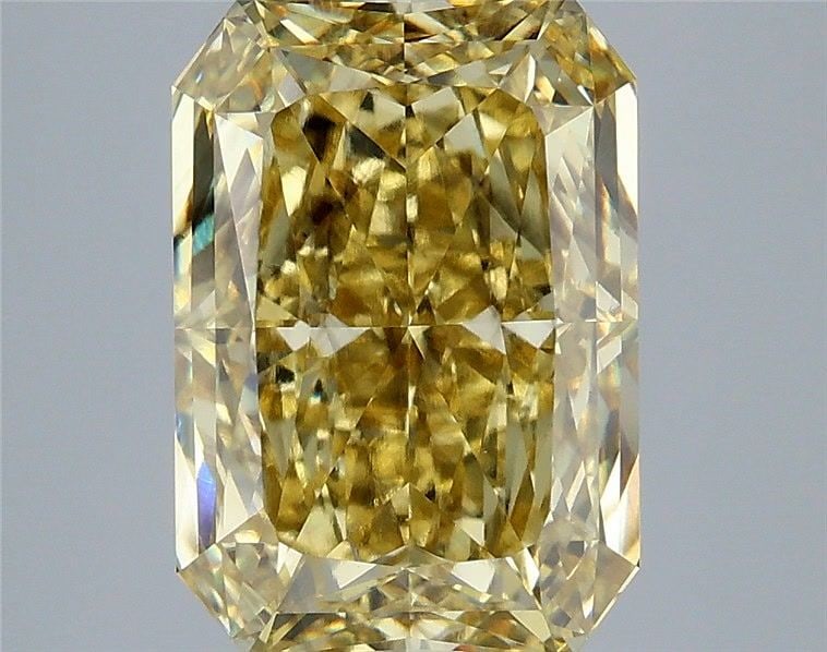 Loose Diamond - RADIANT 5.51ct Fancy Intense Yellow SI1: Loose Diamond - RADIANT 5.51ct Fancy Intense Yellow SI1 Source: This is a real non-mined Diamond that has been grown in a lab Shape: RADIANT Carats: 5.51 Color: Fancy Intense Yellow Certification: IGI