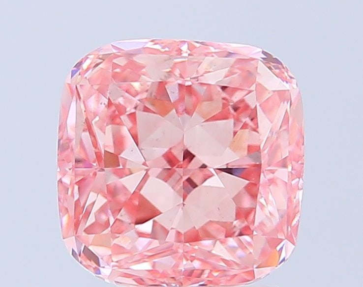 Loose Diamond - CUSHION MODIFIED 4.55ct Fancy Vivid Pink VS2: Loose Diamond - CUSHION MODIFIED 4.55ct Fancy Vivid Pink VS2 Source: This is a real non-mined Diamond that has been grown in a lab Shape: CUSHION MODIFIED Carats: 4.55 Color: Fancy Vivid Pink Certific