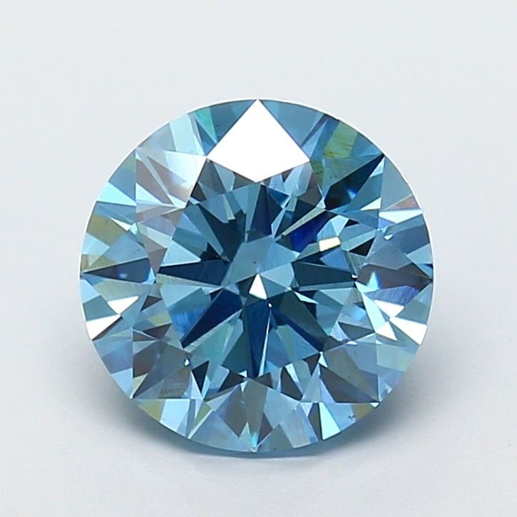 Ideal Loose Diamond - ROUND 3.2ct Fancy Vivid Blue VS2: Ideal Loose Diamond - ROUND 3.2ct Fancy Vivid Blue VS2 Source: This is a real non-mined Diamond that has been grown in a lab Shape: ROUND Carats: 3.2 Color: Fancy Vivid Blue Certification: IGI Video: