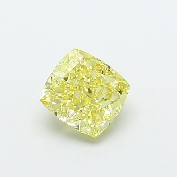 Loose Diamond - CUSHION MODIFIED 1.26ct Fancy Yellow VS2: Loose Diamond - CUSHION MODIFIED 1.26ct Fancy Yellow VS2 Source: This is a real non-mined Diamond that has been grown in a lab Shape: CUSHION MODIFIED Carats: 1.26 Color: Fancy Yellow Certification: I