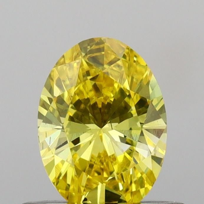Loose Diamond - OVAL 0.6ct Fancy Vivid Yellow VS2: Loose Diamond - OVAL 0.6ct Fancy Vivid Yellow VS2 Source: This is a real non-mined Diamond that has been grown in a lab Shape: OVAL Carats: 0.6 Color: Fancy Vivid Yellow Certification: IGI Video: