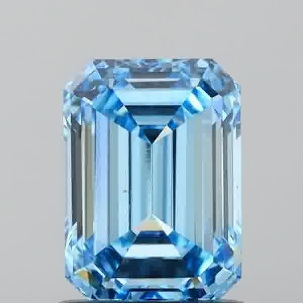 Loose Diamond - EMERALD 1.2ct Fancy Intense Blue VS1 (1 of 1)