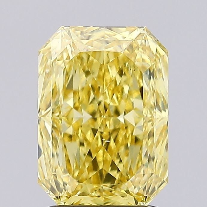 Loose Diamond - RADIANT 2.01ct Fancy Vivid Yellow VS2: Loose Diamond - RADIANT 2.01ct Fancy Vivid Yellow VS2 Source: This is a real non-mined Diamond that has been grown in a lab Shape: RADIANT Carats: 2.01 Color: Fancy Vivid Yellow Certification: IGI Vid
