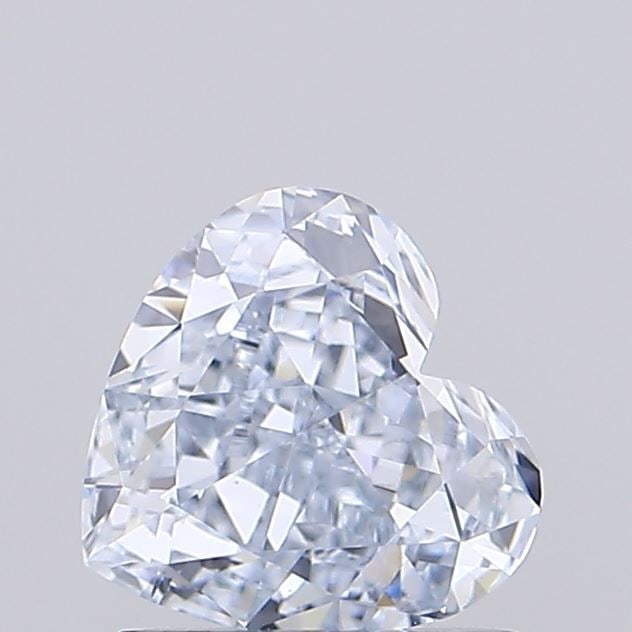 Loose Diamond - HEART 1.03ct Fancy Light Blue VS1: Loose Diamond - HEART 1.03ct Fancy Light Blue VS1 Source: This is a real non-mined Diamond that has been grown in a lab Shape: HEART Carats: 1.03 Color: Fancy Light Blue Certification: IGI Video: