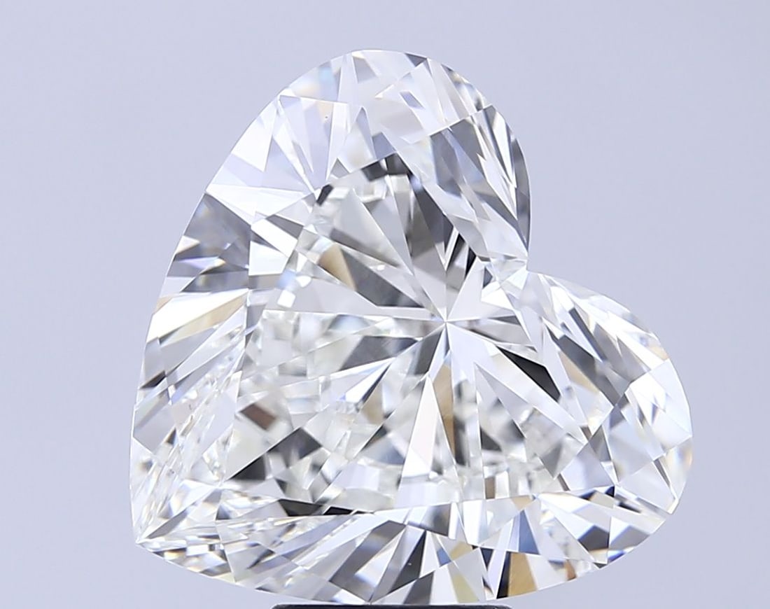 Loose Diamond - HEART 10.0ct F VVS1: Loose Diamond - HEART 10.0ct F VVS1 Source: This is a real non-mined Diamond that has been grown in a lab Shape: HEART Carats: 10.0 Color: F Clarity: VVS1 Certification: IGI Video: