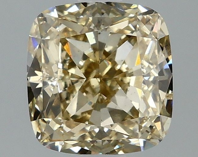 Loose Diamond - CUSHION MODIFIED 1.75ct Fancy Gray Yellow VS2: Loose Diamond - CUSHION MODIFIED 1.75ct Fancy Gray Yellow VS2 Source: This is a real non-mined Diamond that has been grown in a lab Shape: CUSHION MODIFIED Carats: 1.75 Color: Fancy Gray Yellow Certif