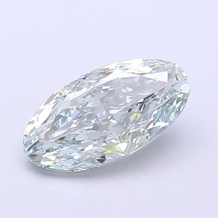 Loose Diamond - OVAL 1.46ct Fancy Light Blueish Green VS1: Loose Diamond - OVAL 1.46ct Fancy Light Blueish Green VS1 Source: This is a real non-mined Diamond that has been grown in a lab Shape: OVAL Carats: 1.46 Color: Fancy Light Blueish Green Certification: