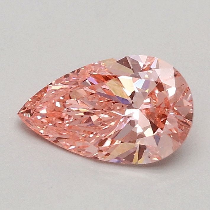 Loose Diamond - PEAR 0.54ct Fancy Vivid Pink SI2: Loose Diamond - PEAR 0.54ct Fancy Vivid Pink SI2 Source: This is a real non-mined Diamond that has been grown in a lab Shape: PEAR Carats: 0.54 Color: Fancy Vivid Pink Certification: IGI Video: