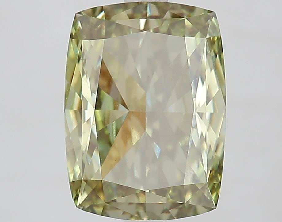 Loose Diamond - CUSHION MODIFIED 4.09ct Fancy Vivid Green VS1: Loose Diamond - CUSHION MODIFIED 4.09ct Fancy Vivid Green VS1 Source: This is a real non-mined Diamond that has been grown in a lab Shape: CUSHION MODIFIED Carats: 4.09 Color: Fancy Vivid Green Certif