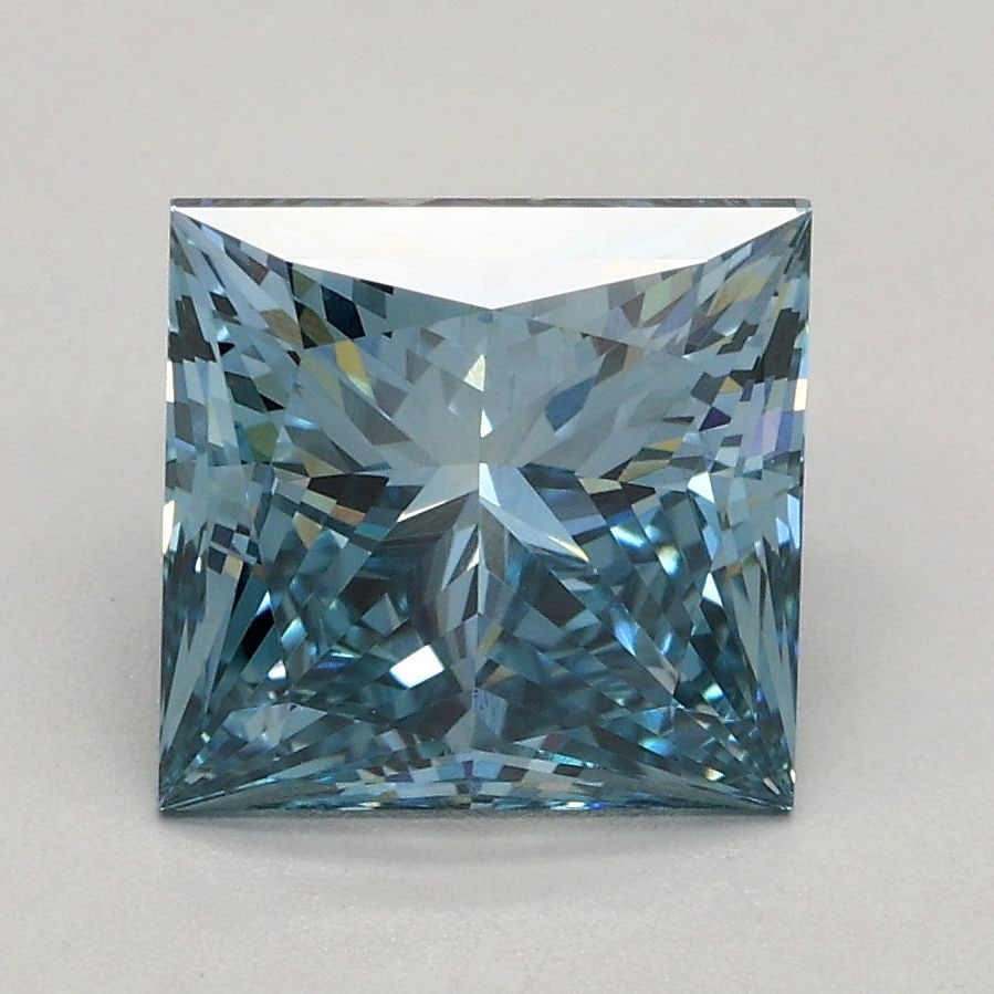 Loose Diamond - PRINCESS 2.04ct Fancy Vivid Blue VS1: Loose Diamond - PRINCESS 2.04ct Fancy Vivid Blue VS1 Source: This is a real non-mined Diamond that has been grown in a lab Shape: PRINCESS Carats: 2.04 Color: Fancy Vivid Blue Certification: IGI Video