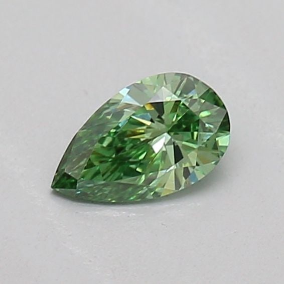 Loose Diamond - PEAR 0.16ct Fancy Vivid Green VVS2: Loose Diamond - PEAR 0.16ct Fancy Vivid Green VVS2 Source: This is a real non-mined Diamond that has been grown in a lab Shape: PEAR Carats: 0.16 Color: Fancy Vivid Green Certification: IGI Video: