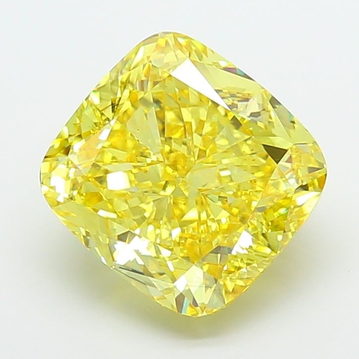 Loose Diamond - CUSHION MODIFIED 8.02ct Fancy Vivid Yellow VS2: Loose Diamond - CUSHION MODIFIED 8.02ct Fancy Vivid Yellow VS2 Source: This is a real non-mined Diamond that has been grown in a lab Shape: CUSHION MODIFIED Carats: 8.02 Color: Fancy Vivid Yellow Cert