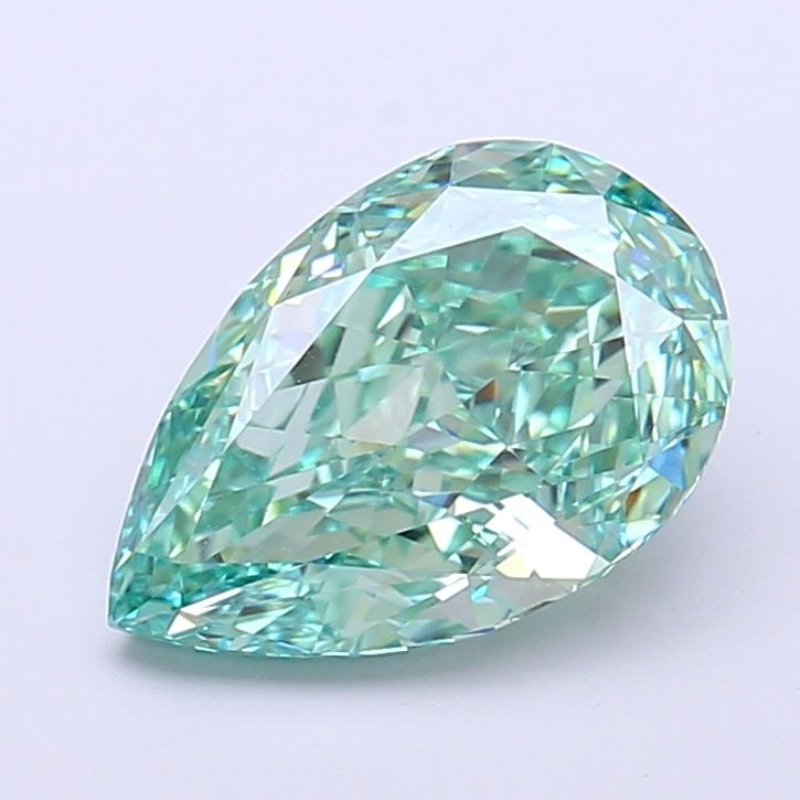 Loose Diamond - PEAR 2.55ct Fancy Vivid Green VVS2: Loose Diamond - PEAR 2.55ct Fancy Vivid Green VVS2 Source: This is a real non-mined Diamond that has been grown in a lab Shape: PEAR Carats: 2.55 Color: Fancy Vivid Green Certification: IGI Video: