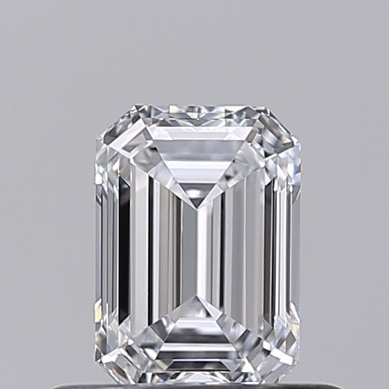 Loose Diamond - EMERALD 0.52ct D VVS2: Loose Diamond - EMERALD 0.52ct D VVS2 Source: This is a real non-mined Diamond that has been grown in a lab Shape: EMERALD Carats: 0.52 Color: D Clarity: VVS2 Certification: NONE Video: