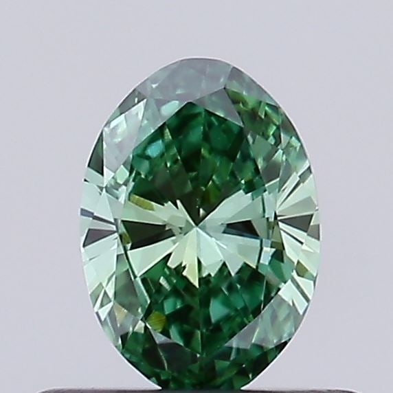 Loose Diamond - OVAL 0.37ct Fancy Vivid Green VS1: Loose Diamond - OVAL 0.37ct Fancy Vivid Green VS1 Source: This is a real non-mined Diamond that has been grown in a lab Shape: OVAL Carats: 0.37 Color: Fancy Vivid Green Certification: NONE Video: