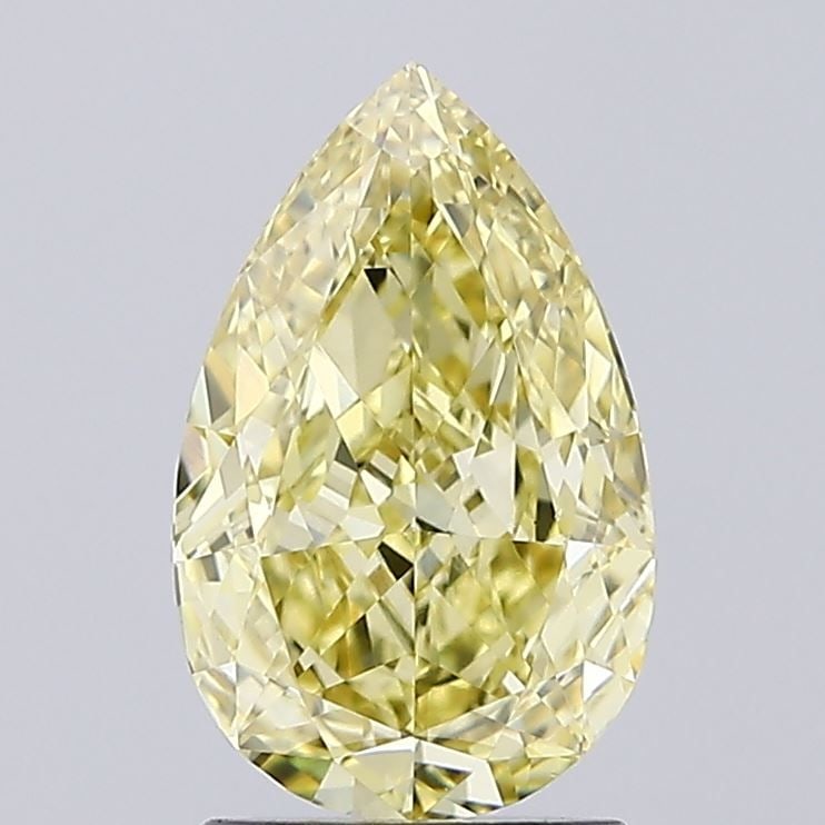 Loose Diamond - PEAR 2.03ct Fancy Intense Yellow VVS2: Loose Diamond - PEAR 2.03ct Fancy Intense Yellow VVS2 Source: This is a real non-mined Diamond that has been grown in a lab Shape: PEAR Carats: 2.03 Color: Fancy Intense Yellow Certification: IGI Vide