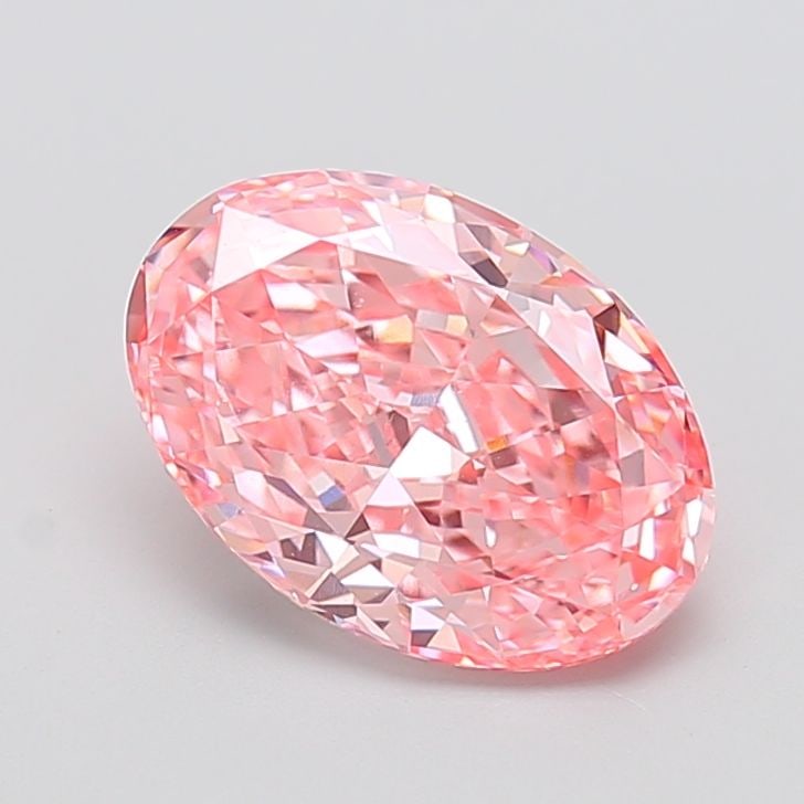 Loose Diamond - OVAL 3.4ct Fancy Vivid Pink VVS2: Loose Diamond - OVAL 3.4ct Fancy Vivid Pink VVS2 Source: This is a real non-mined Diamond that has been grown in a lab Shape: OVAL Carats: 3.4 Color: Fancy Vivid Pink Certification: IGI Video: