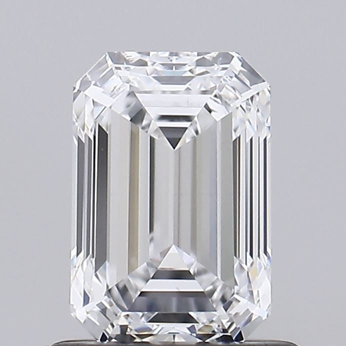 Loose Diamond - EMERALD 0.97ct D VS1: Loose Diamond - EMERALD 0.97ct D VS1 Source: This is a real non-mined Diamond that has been grown in a lab Shape: EMERALD Carats: 0.97 Color: D Clarity: VS1 Certification: IGI Video:
