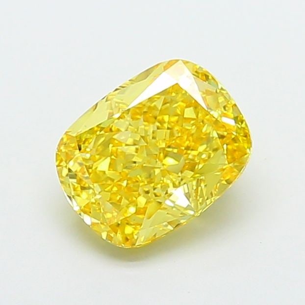 Loose Diamond - CUSHION MODIFIED 2.71ct Fancy Vivid Yellow VS1: Loose Diamond - CUSHION MODIFIED 2.71ct Fancy Vivid Yellow VS1 Source: This is a real non-mined Diamond that has been grown in a lab Shape: CUSHION MODIFIED Carats: 2.71 Color: Fancy Vivid Yellow Cert