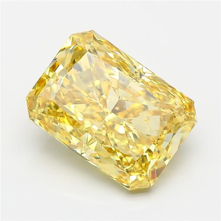 Loose Diamond - RADIANT 6.09ct Fancy Vivid Yellow VS2: Loose Diamond - RADIANT 6.09ct Fancy Vivid Yellow VS2 Source: This is a real non-mined Diamond that has been grown in a lab Shape: RADIANT Carats: 6.09 Color: Fancy Vivid Yellow Certification: IGI Vid