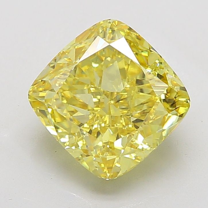 Loose Diamond - CUSHION MODIFIED 7.53ct Fancy Vivid Yellow VS1: Loose Diamond - CUSHION MODIFIED 7.53ct Fancy Vivid Yellow VS1 Source: This is a real non-mined Diamond that has been grown in a lab Shape: CUSHION MODIFIED Carats: 7.53 Color: Fancy Vivid Yellow Cert