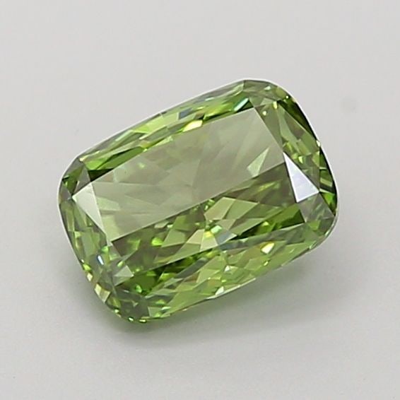 Loose Diamond - CUSHION MODIFIED 1.08ct Fancy Vivid Green VS1: Loose Diamond - CUSHION MODIFIED 1.08ct Fancy Vivid Green VS1 Source: This is a real non-mined Diamond that has been grown in a lab Shape: CUSHION MODIFIED Carats: 1.08 Color: Fancy Vivid Green Certif