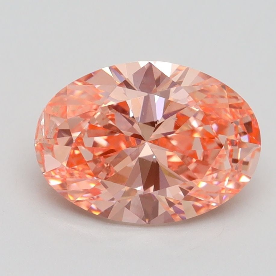 Loose Diamond - OVAL 2.1ct Fancy Vivid Pink SI1: Loose Diamond - OVAL 2.1ct Fancy Vivid Pink SI1 Source: This is a real non-mined Diamond that has been grown in a lab Shape: OVAL Carats: 2.1 Color: Fancy Vivid Pink Certification: IGI Video: