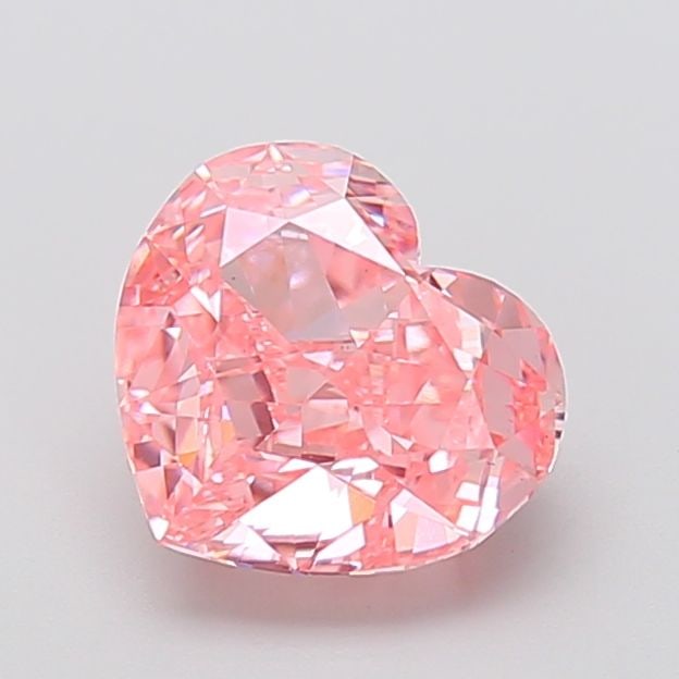 Loose Diamond - HEART 2.82ct Fancy Vivid Pink VS1: Loose Diamond - HEART 2.82ct Fancy Vivid Pink VS1 Source: This is a real non-mined Diamond that has been grown in a lab Shape: HEART Carats: 2.82 Color: Fancy Vivid Pink Certification: IGI Video: