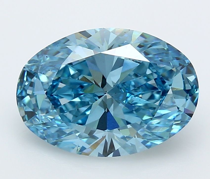 Loose Diamond - OVAL 5.05ct Fancy Vivid Blue VS1: Loose Diamond - OVAL 5.05ct Fancy Vivid Blue VS1 Source: This is a real non-mined Diamond that has been grown in a lab Shape: OVAL Carats: 5.05 Color: Fancy Vivid Blue Certification: IGI Video:
