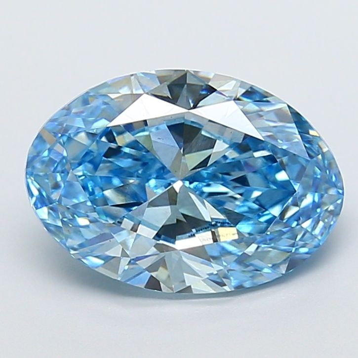 Loose Diamond - OVAL 4.0ct Fancy Vivid Blue VS2: Loose Diamond - OVAL 4.0ct Fancy Vivid Blue VS2 Source: This is a real non-mined Diamond that has been grown in a lab Shape: OVAL Carats: 4.0 Color: Fancy Vivid Blue Certification: IGI The Diamond