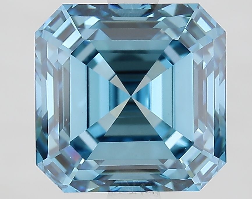 Loose Diamond - SQUARE EMERALD 3.13ct Fancy Vivid Blue VS1: Loose Diamond - SQUARE EMERALD 3.13ct Fancy Vivid Blue VS1 Source: This is a real non-mined Diamond that has been grown in a lab Shape: SQUARE EMERALD Carats: 3.13 Color: Fancy Vivid Blue